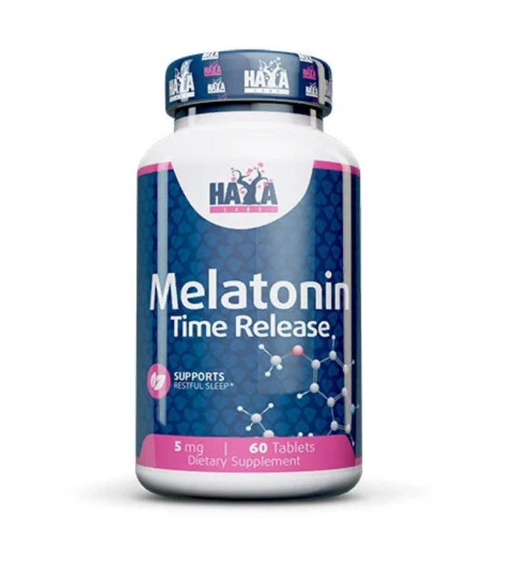 Мелатонин Haya Labs Melatonin Time Release Мелатонин медленного высвобождения 5 мг 60 табл