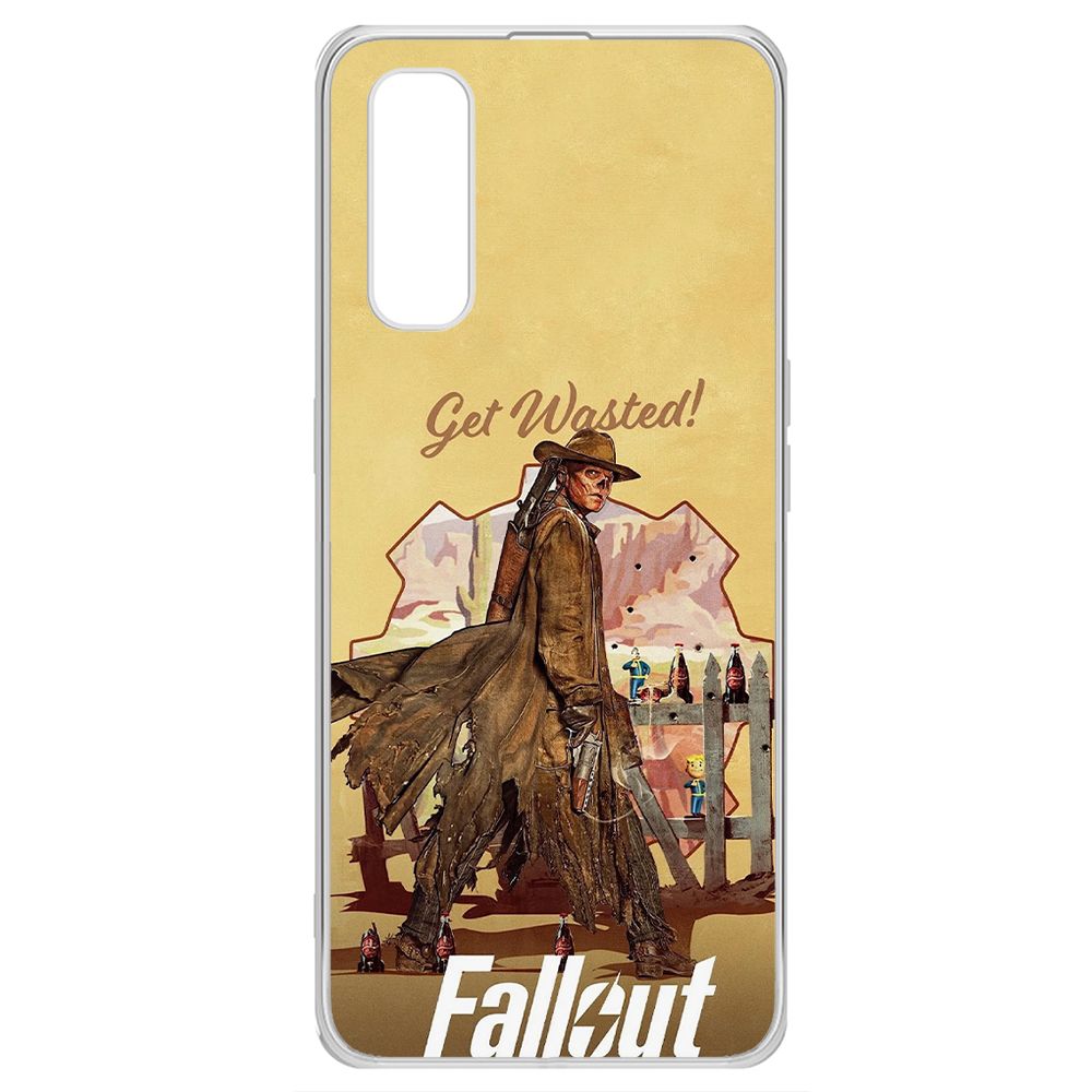

Чехол-накладка Krutoff Clear Case Фоллаут (Fallout) - Давай напьемся! для Oppo Find X2, Прозрачный
