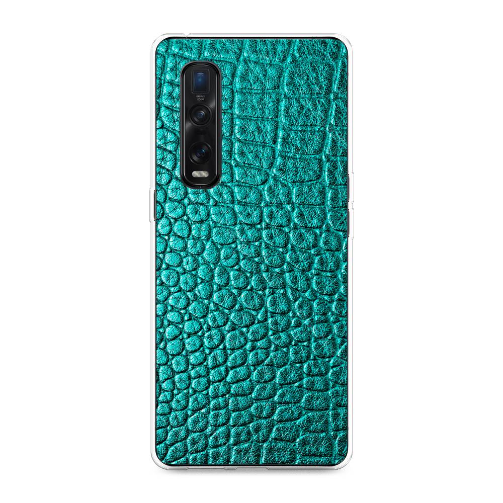 

Силиконовый чехол "Бирюзовая змея" на Oppo Find X2 Pro, 253350-3