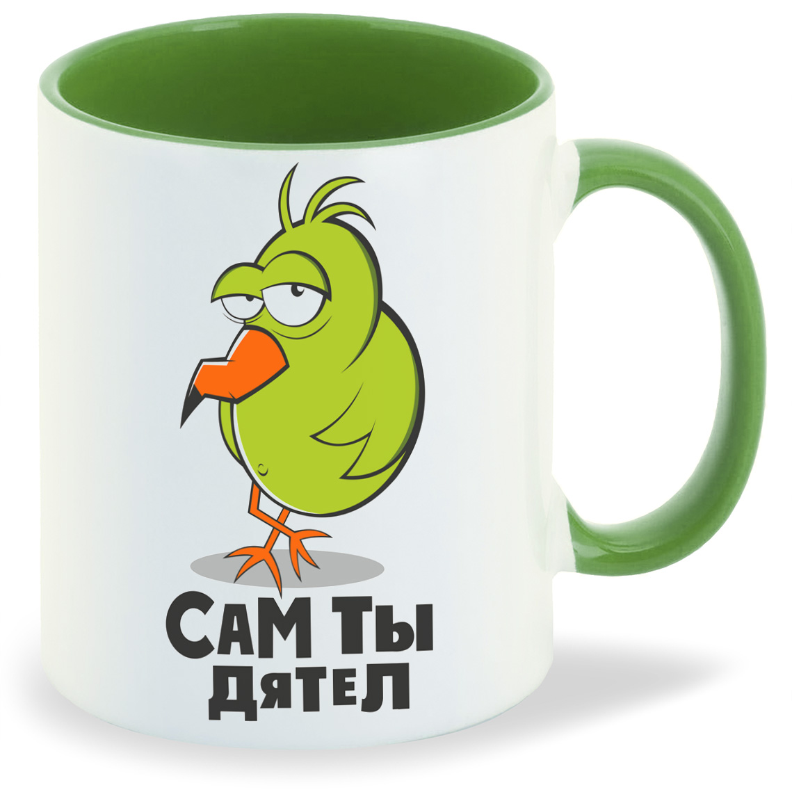 

Кружка CoolPodarok Прикол Сам ты дятел, Прикол Сам ты дятел