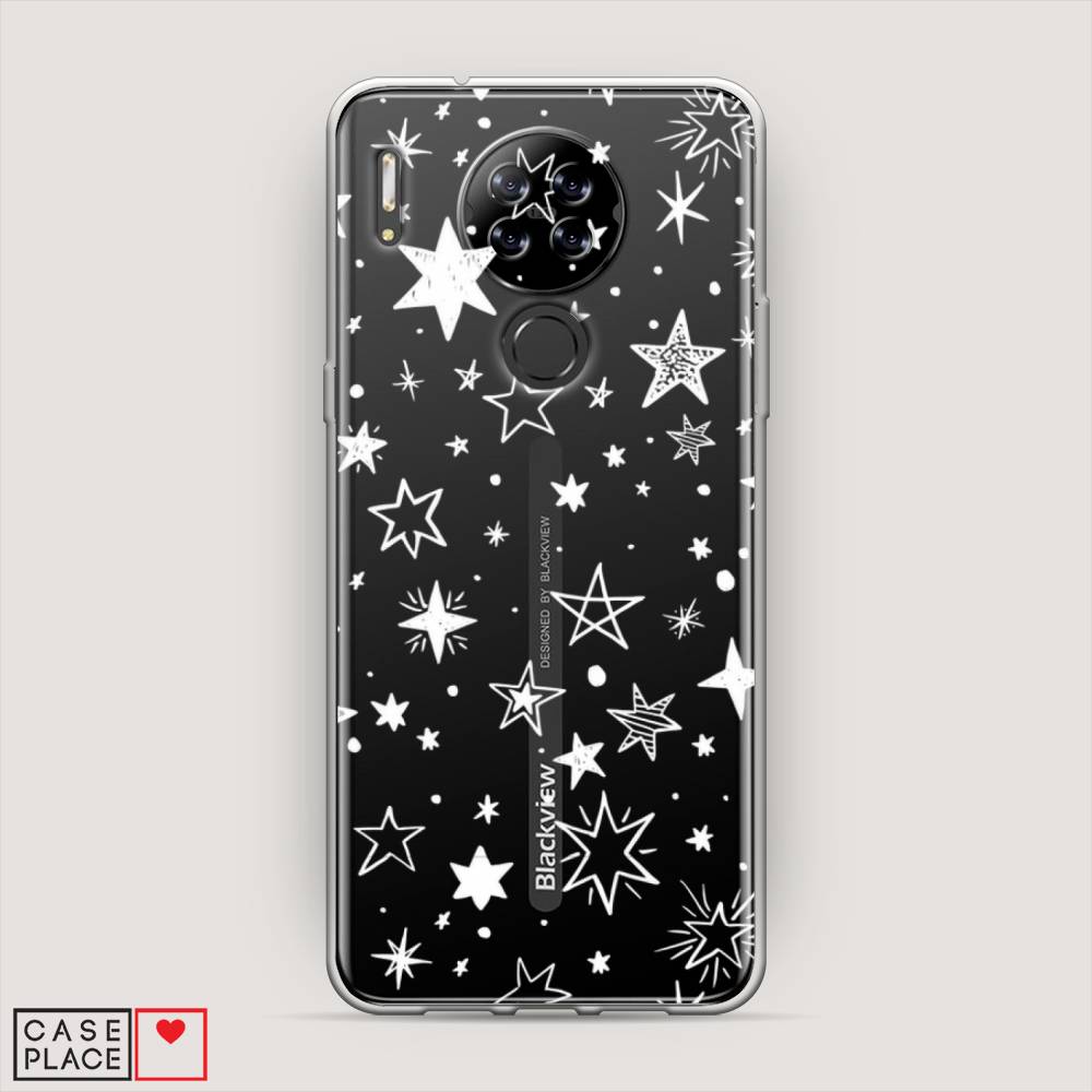 

Чехол Awog на Blackview A80 "Звездочки графика белая", Разноцветный, 280150-7