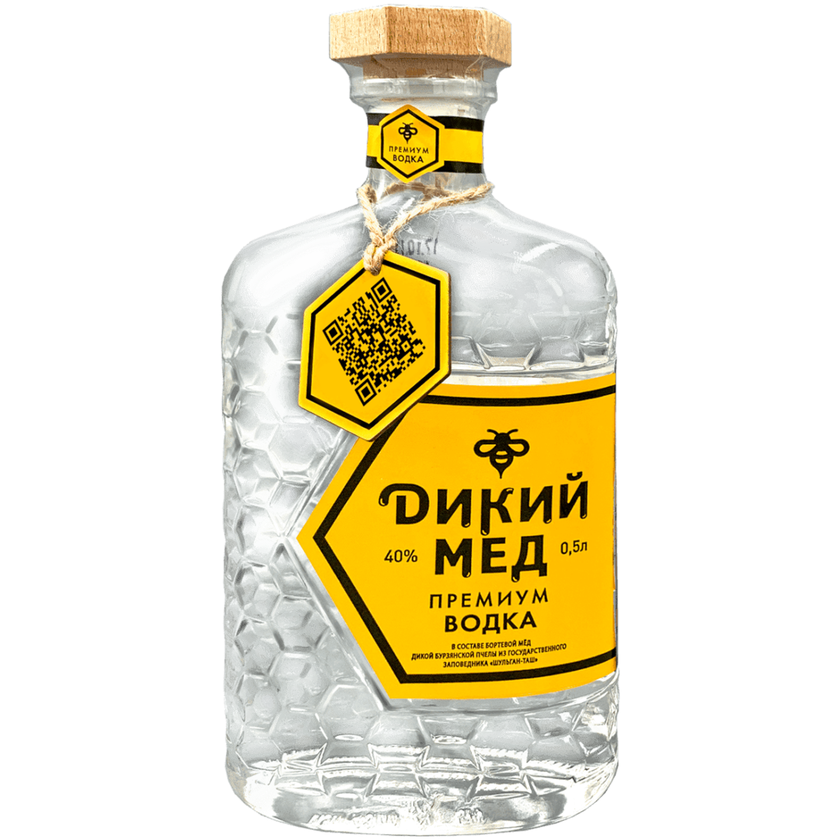 Водка Дикий мёд 0,5 л