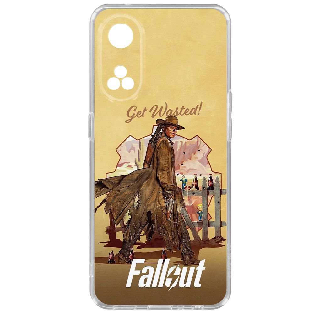 

Чехол-накладка Krutoff Clear Case Фоллаут (Fallout) - Давай напьемся! для Oppo Reno8T, Прозрачный