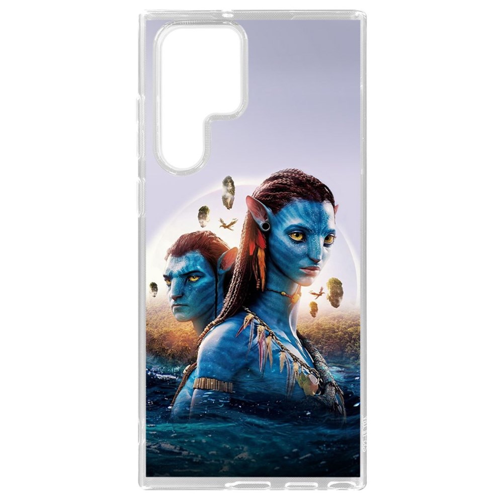 

Чехол-накладка кейс Аватар - Джейк и Нейтири для Samsung Galaxy S22 Ultra (S908), Прозрачный