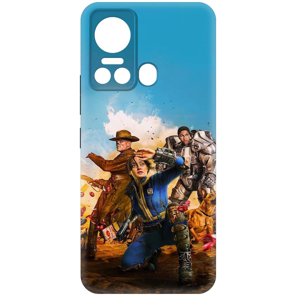 

Чехол-накладка Krutoff Soft Case Фоллаут (Fallout) - Люси, Гуль и Аарон для ITEL S18