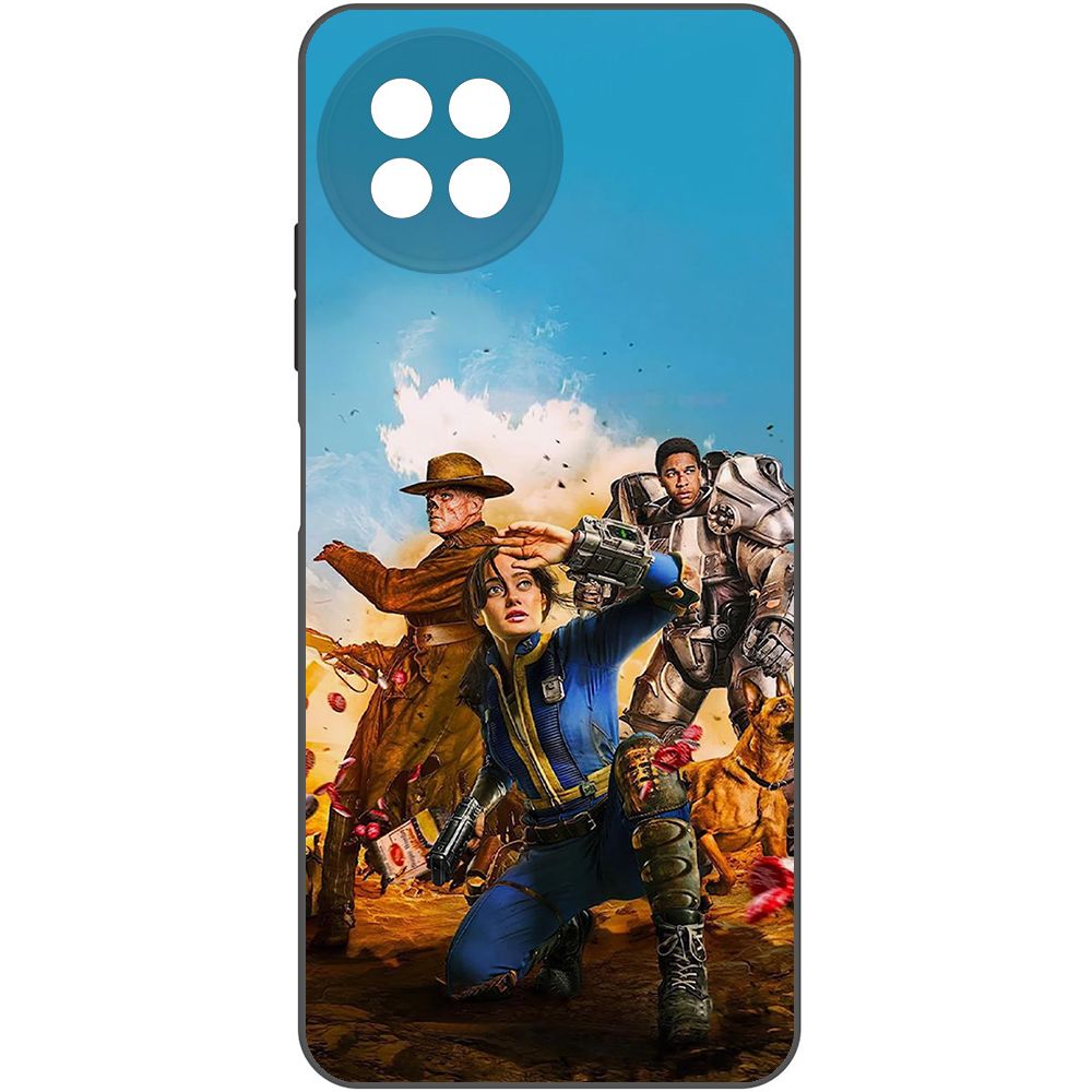 

Чехол-накладка Krutoff Soft Case Фоллаут (Fallout) - Люси, Гуль и Аарон для ITEL S23