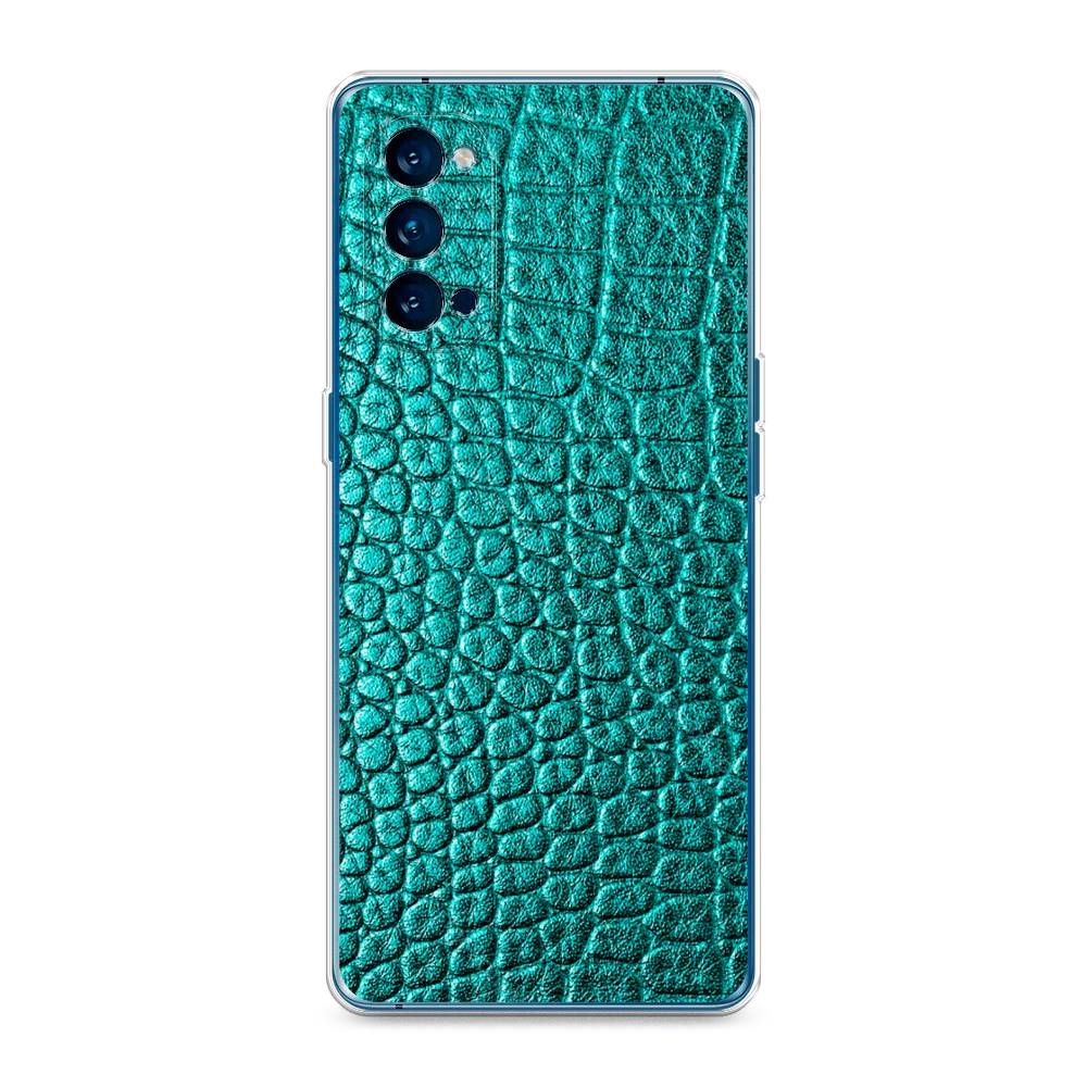 

Силиконовый чехол "Бирюзовая змея" на Oppo Reno 4 Pro 5G, 253750-3