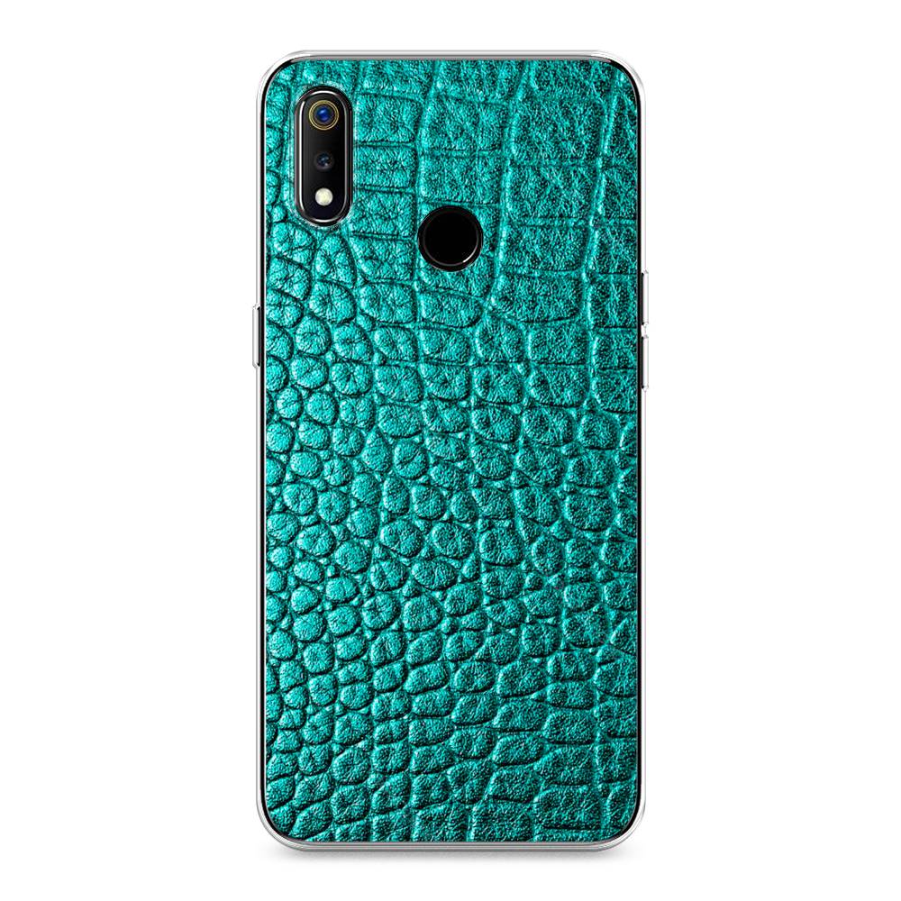 

Силиконовый чехол "Бирюзовая змея" на Realme 3, 251050-3