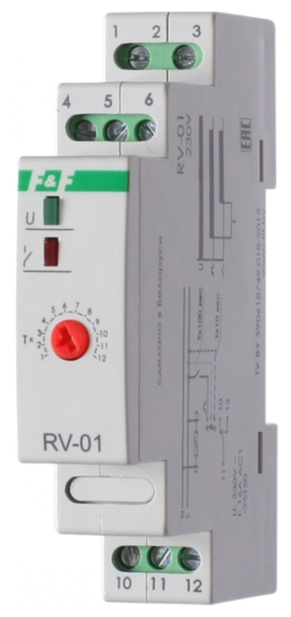 фото Реле времени rv-01 f&f ea02.001.007 евроавтоматика f&f