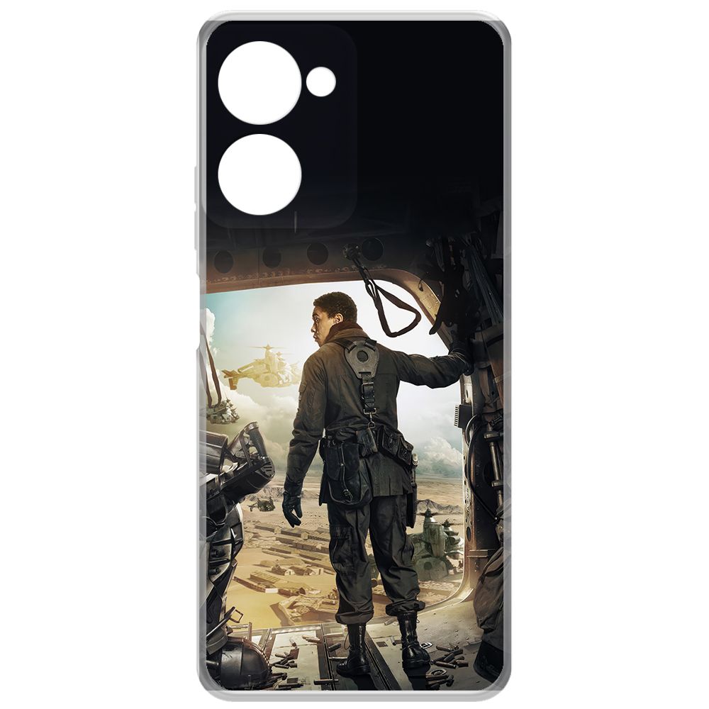 

Чехол-накладка Krutoff Clear Case Фоллаут (Fallout) - Аарон для Realme 10 Pro, Прозрачный