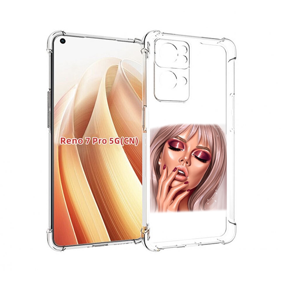 

Чехол MyPads красивый-портрет-девушки женский для OPPO Reno7 Pro 5G, Прозрачный, Tocco