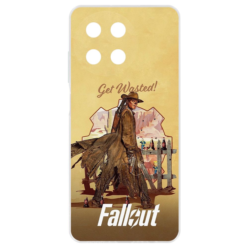 

Чехол-накладка Krutoff Clear Case Фоллаут (Fallout) - Давай напьемся! для Realme 11 4G, Прозрачный