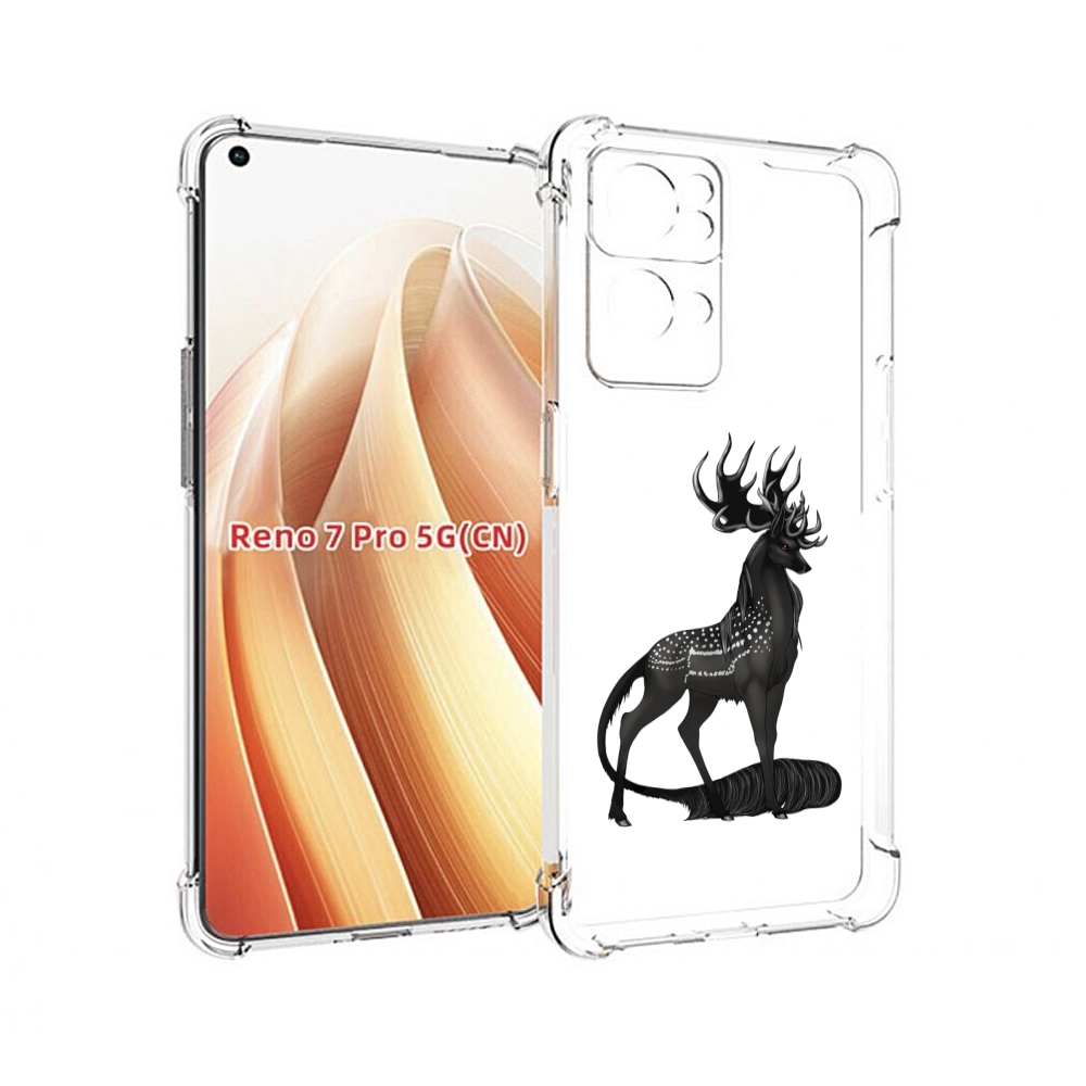 

Чехол MyPads красивый-черный-олень для OPPO Reno7 Pro 5G, Прозрачный, Tocco