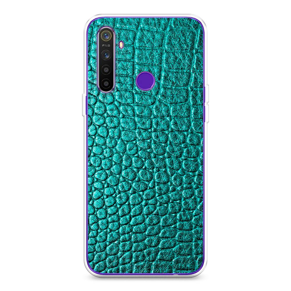 

Силиконовый чехол "Бирюзовая змея" на Realme 5, 251550-3
