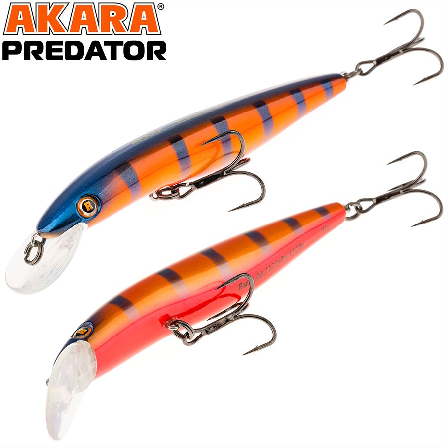 

Воблер Akara Predator 100F 11гр 2/5 oz 3,9 in A212, Разноцветный, Predator