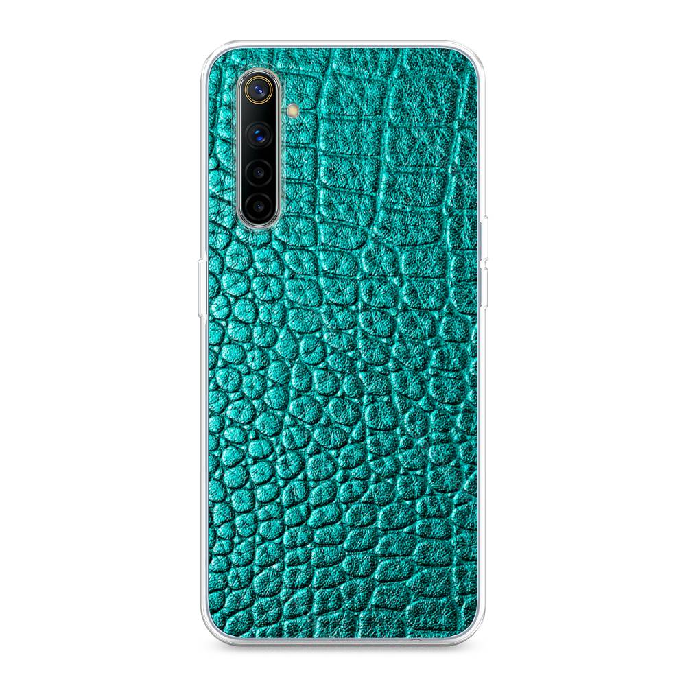 

Силиконовый чехол "Бирюзовая змея" на Realme 6, 252750-3
