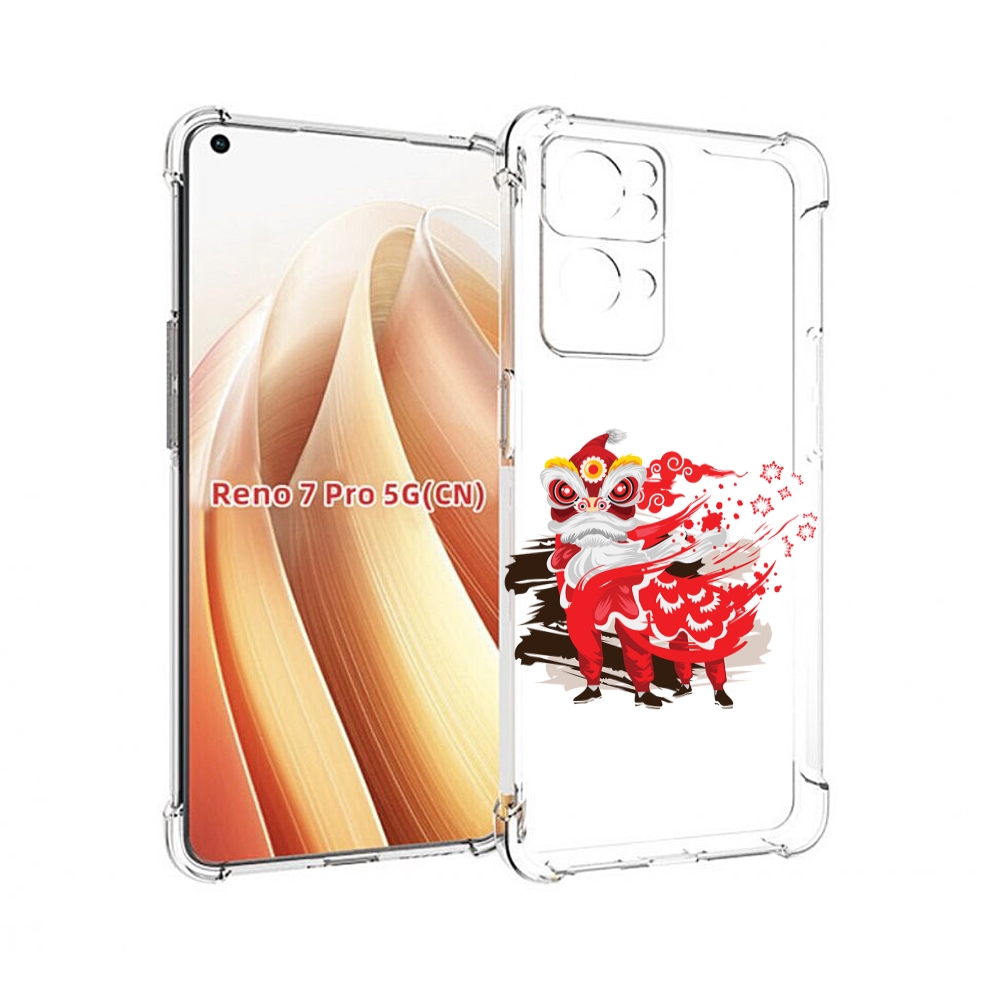 

Чехол MyPads красный-карнавал для OPPO Reno7 Pro 5G, Прозрачный, Tocco