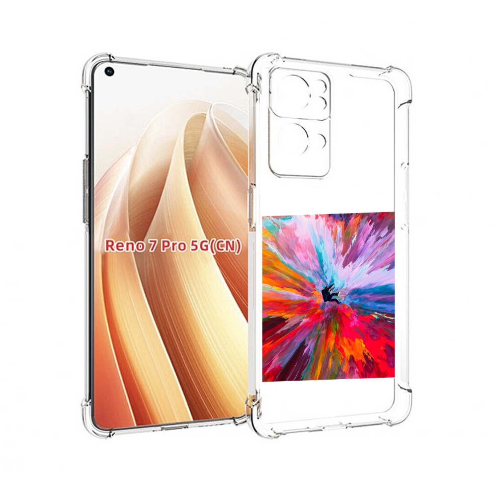 

Чехол MyPads красочный астранавт для OPPO Reno7 Pro 5G, Прозрачный, Tocco