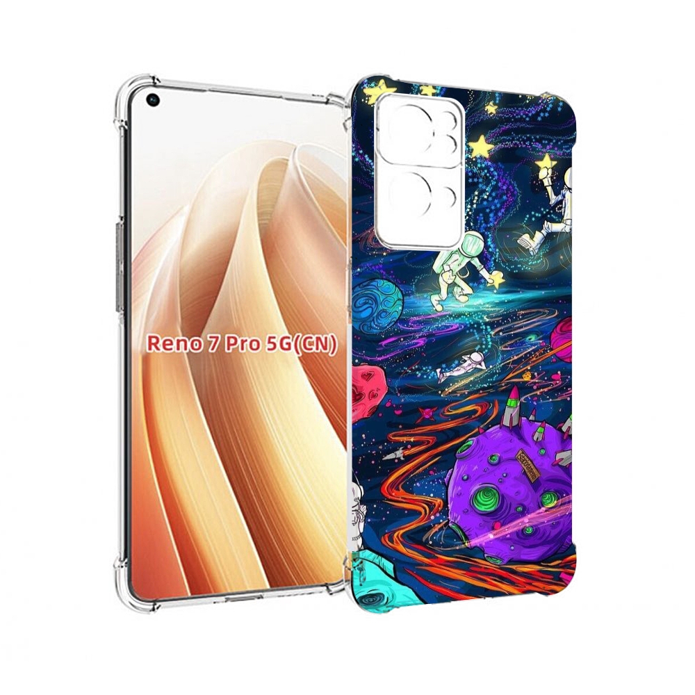 

Чехол MyPads красочный космос для OPPO Reno7 Pro 5G, Прозрачный, Tocco