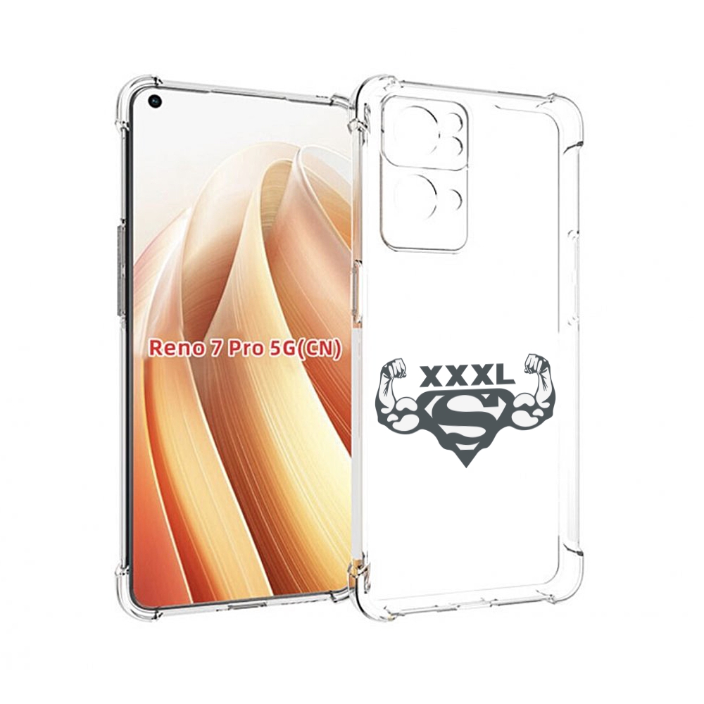 

Чехол MyPads бодибилдинг супермен для OPPO Reno7 Pro 5G, Прозрачный, Tocco