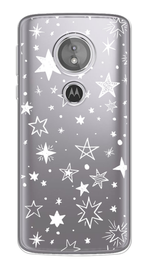 

Чехол Awog на Motorola Moto G6 Play / Моторола Мото G6 Плэй "Звездочки графика белая", Разноцветный, 240950-7