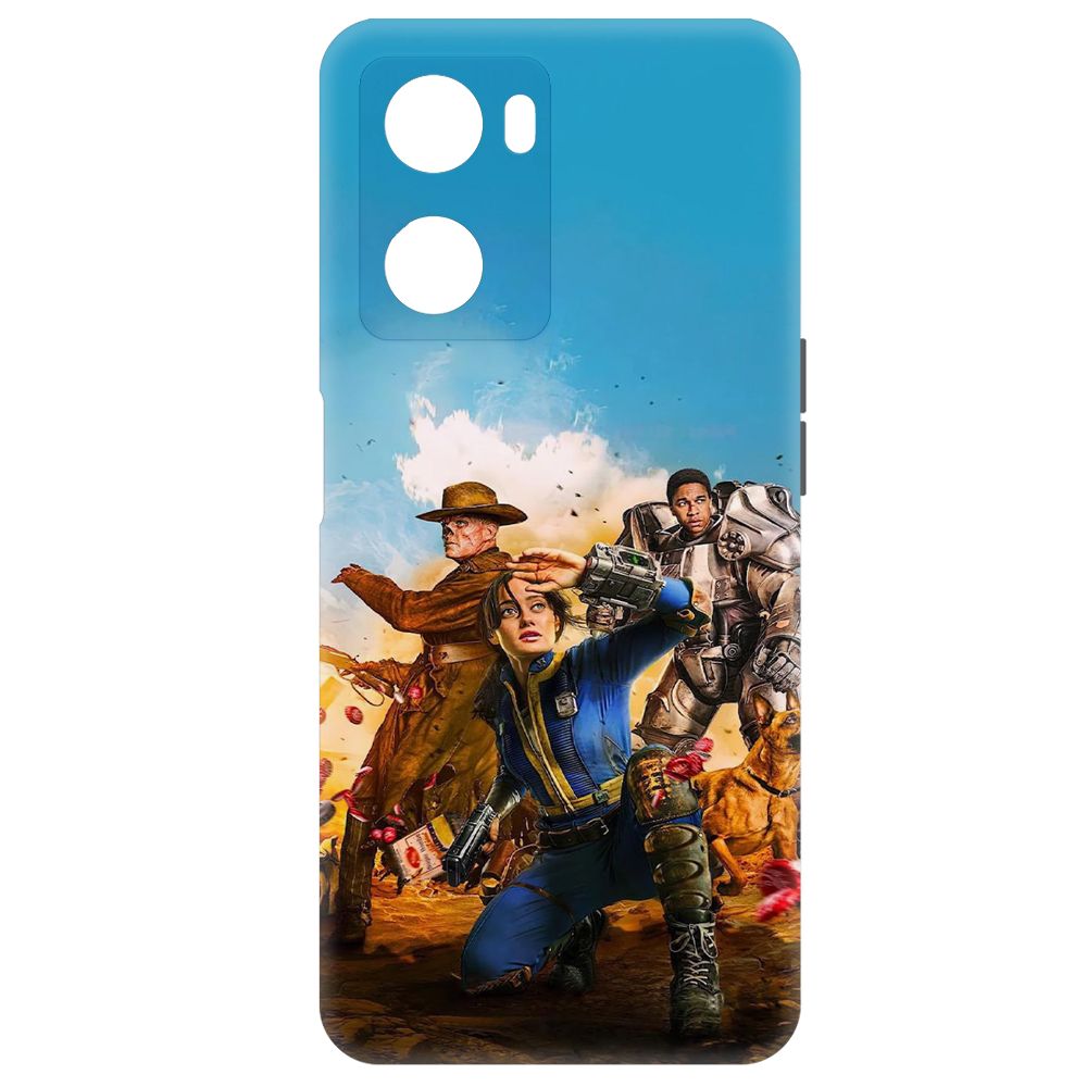 

Чехол-накладка Krutoff Soft Case Фоллаут (Fallout) - Люси, Гуль и Аарон для Oppo A57s