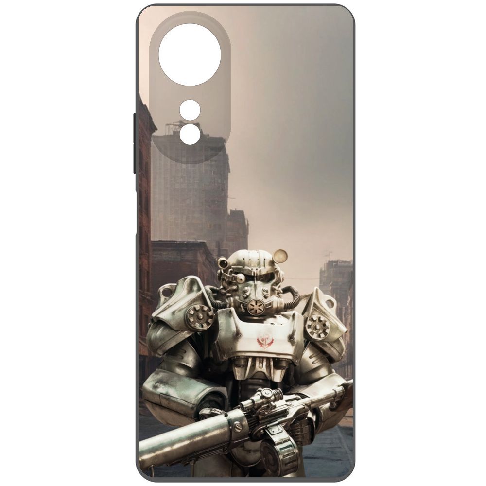 

Чехол-накладка Krutoff Soft Case Фоллаут (Fallout) - Рыцарь Братства для Oppo A58 4G