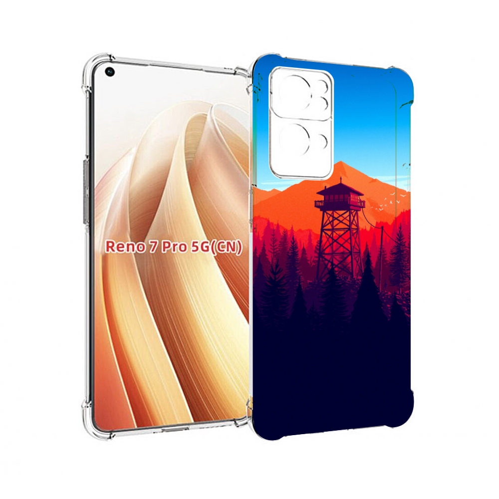 

Чехол MyPads лес с оранжевыми горами для OPPO Reno7 Pro 5G, Прозрачный, Tocco