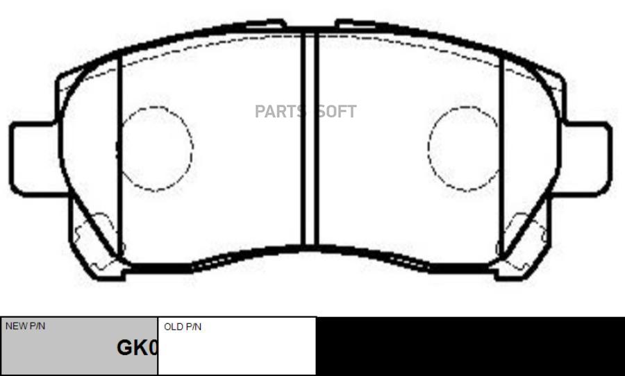 

Тормозные колодки Ctr gk0142