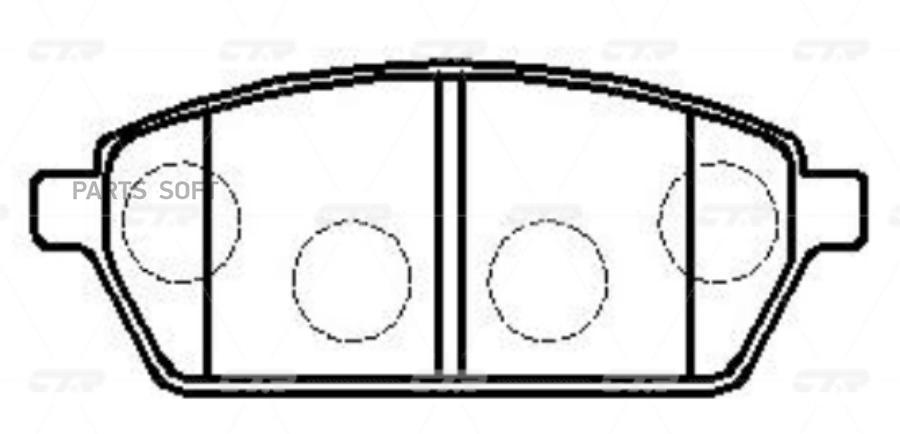 

Тормозные колодки Ctr gk0960