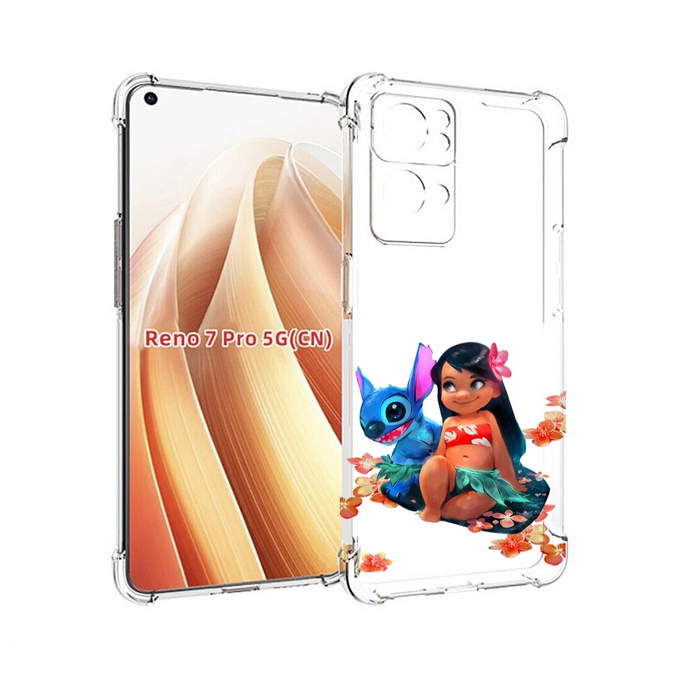 

Чехол MyPads лила-и-стич детский для OPPO Reno7 Pro 5G, Прозрачный, Tocco
