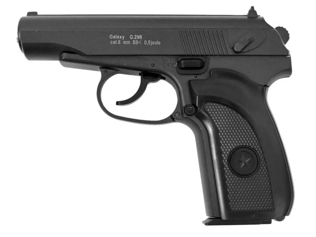 

Пистолет Galaxy G.29B пружинный 6 мм, Черный