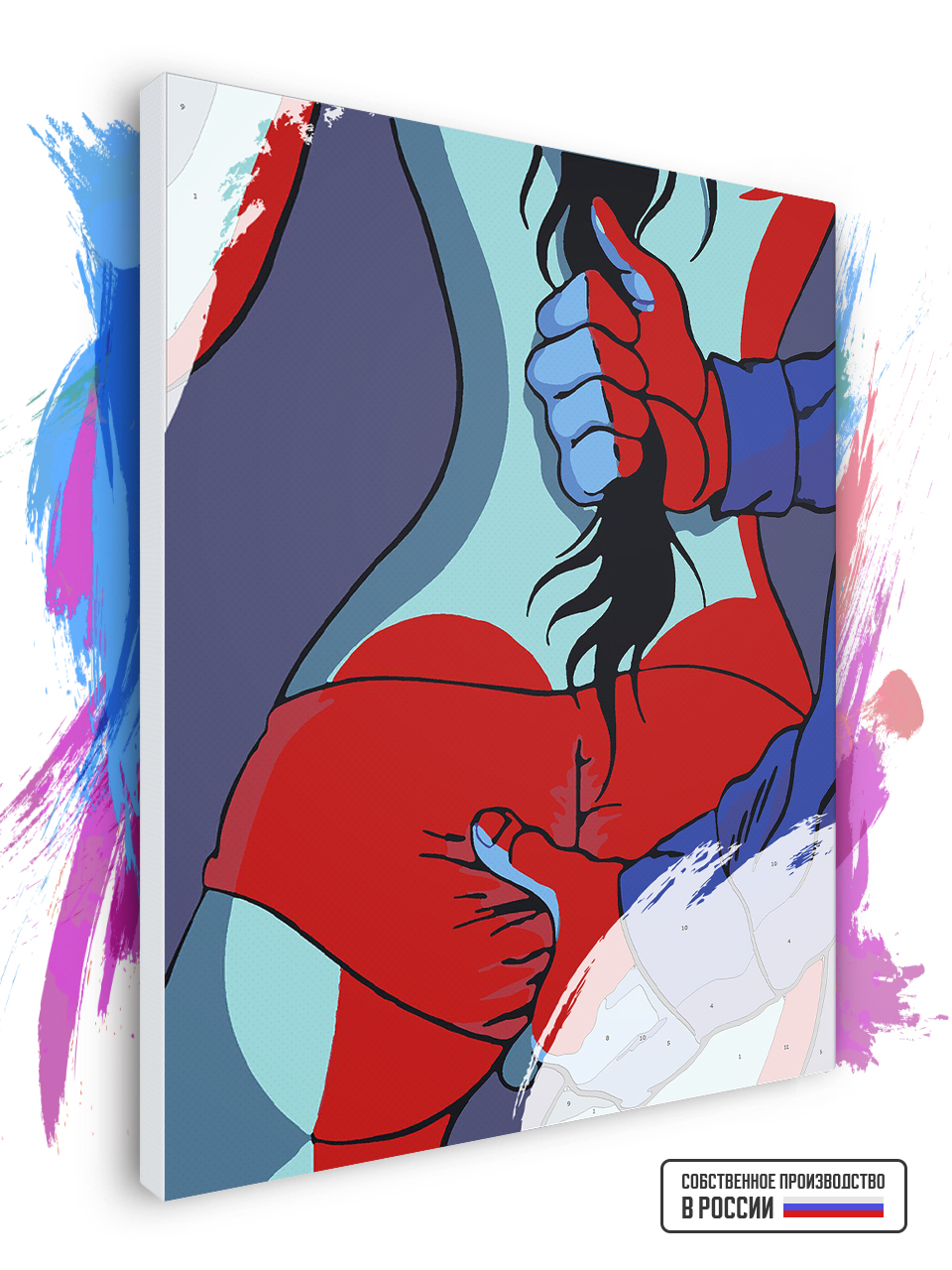 

Картина по номерам Красиво Красим на холсте Nu Style 5, 30 х 40 см