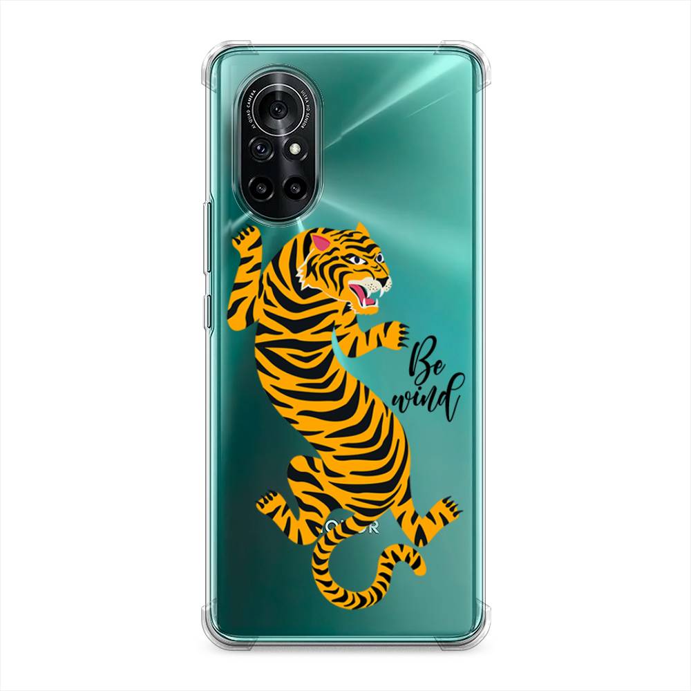 

Чехол Awog на Honor V40 Lite "Tiger be wind", Разноцветный