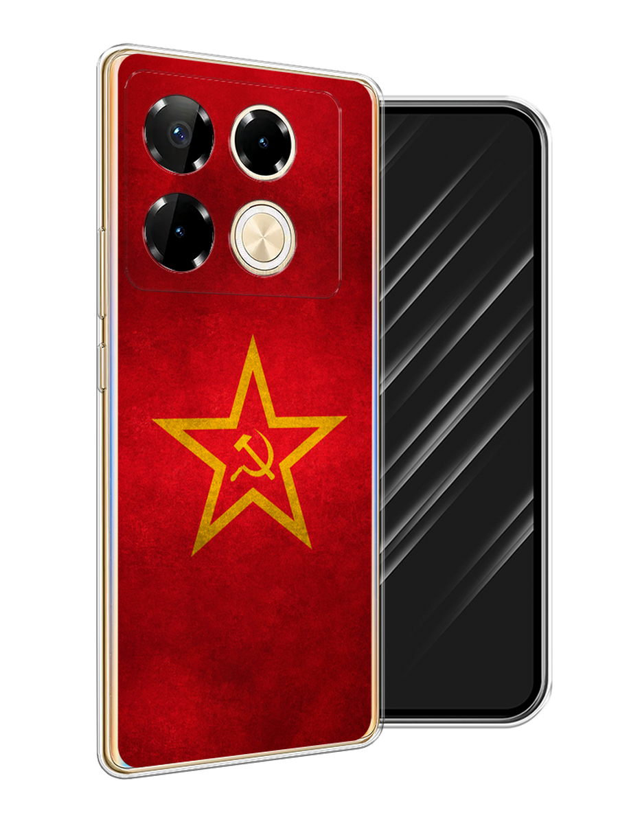 

Чехол Awog на Infinix Note 40 Pro "Красное знамя", Желтый;красный, 3105750-1