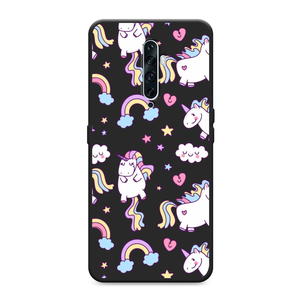 фото Матовый силиконовый чехол "sweet unicorns dreams" на oppo reno 2z awog