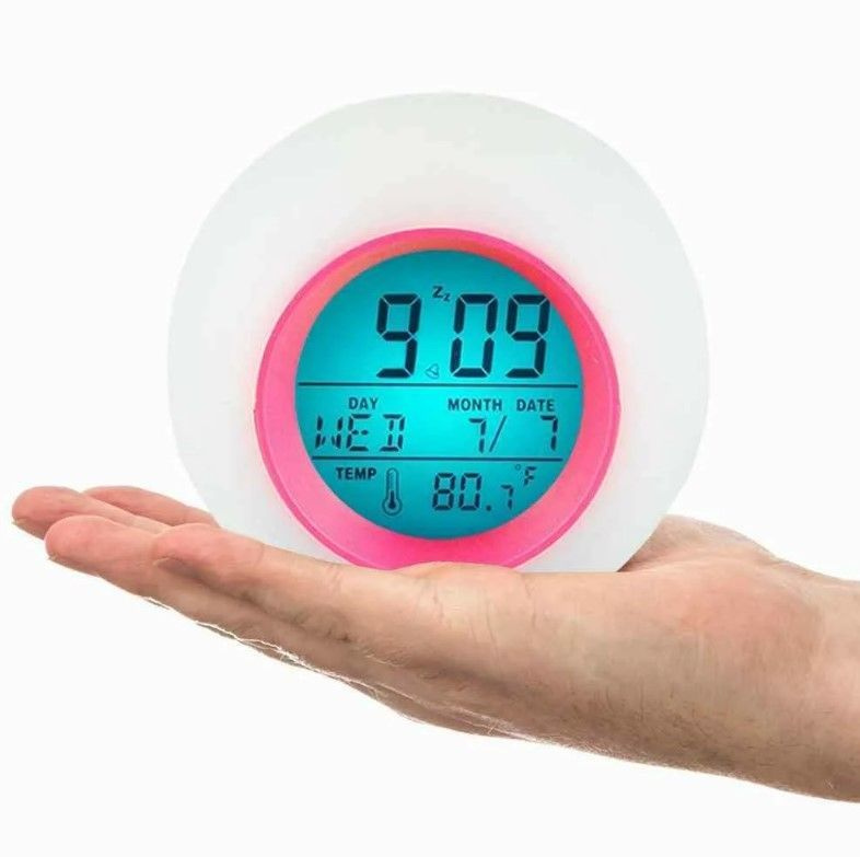 Будильник TOP-Store Alarm Clock Ball музыкальный с подсветкой красный