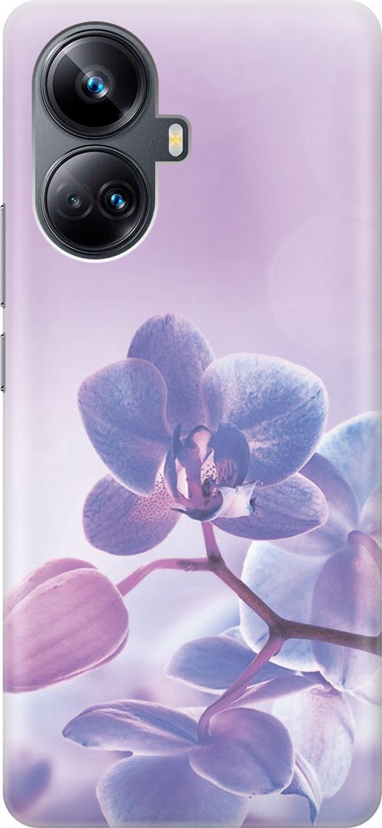 

Силиконовый чехол на Realme 10 Pro+ с принтом "Лиловые орхидеи", Голубой;фиолетовый, 158630