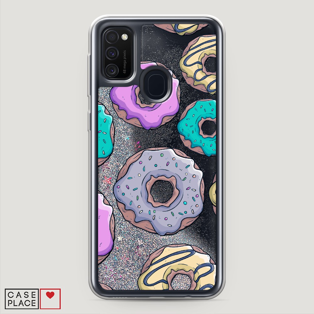 

Чехол Awog на Samsung Galaxy M21 "Разноцветные пончики в глазури 2", Разноцветный, 29791-1