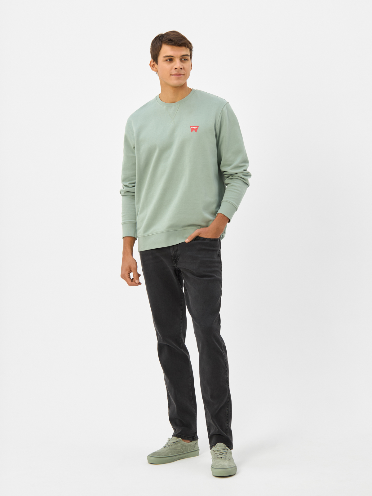 

Джинсы мужские Wrangler W12SHP363 черные 34/34, Черный, W12SHP