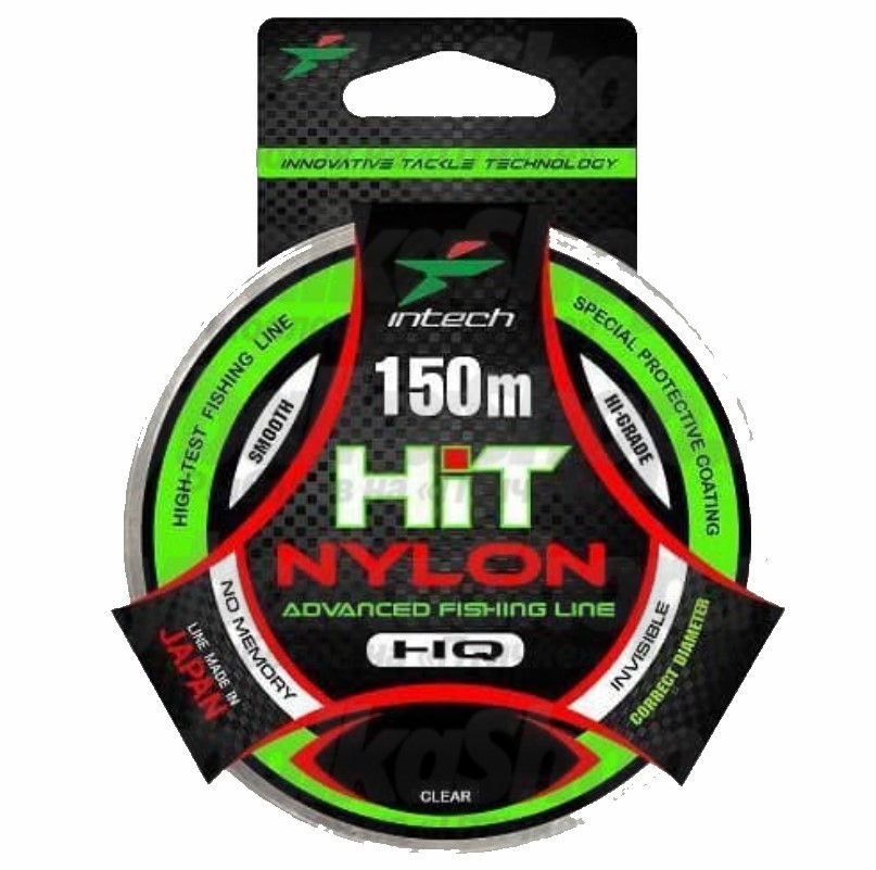 Леска монофильная Intech Hit Nylon 0,186 мм, 150 м, 2,6 кг, прозрачный, 1 шт.