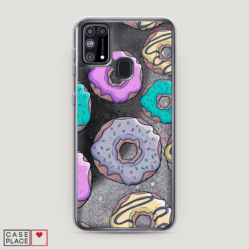 

Чехол Awog на Samsung Galaxy M31 / Самсунг M31 "Разноцветные пончики в глазури 2", Разноцветный, 2100791-1