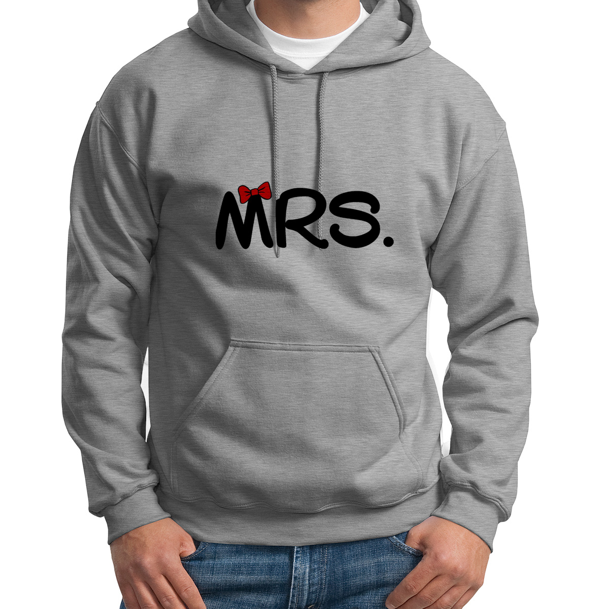 

Худи унисекс CoolPodarok MRS мисс серое 42 RU, Серый, S0113877