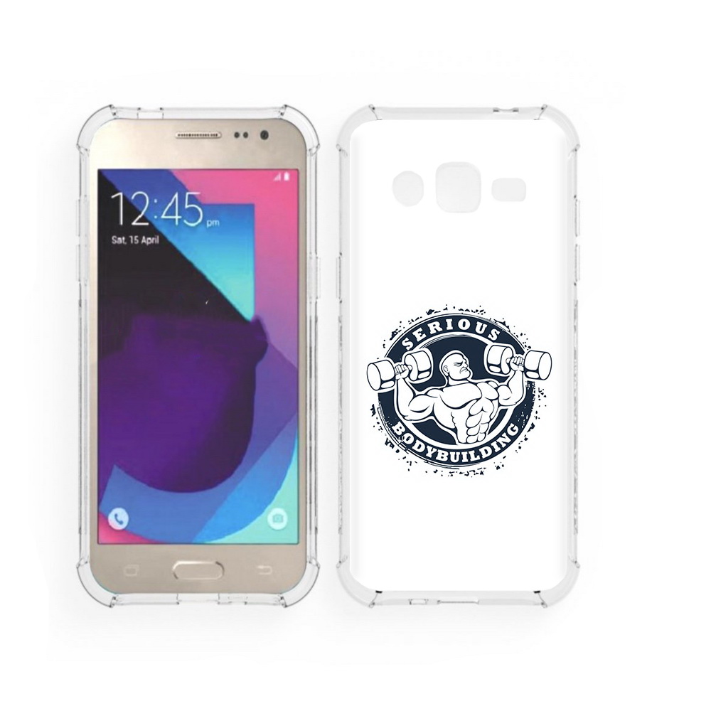 

Чехол MyPads Tocco для Samsung Galaxy J2 бодибилдинг воля к победе (PT226924.572.231), Прозрачный, Tocco