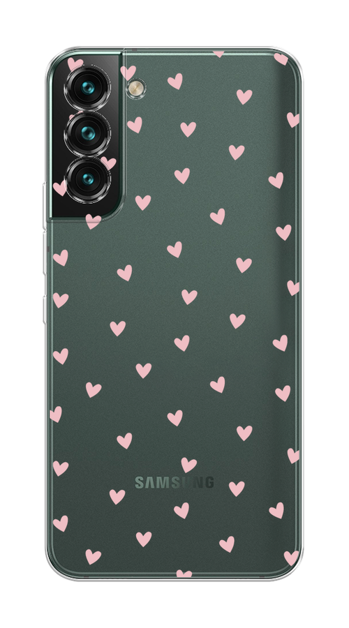 

Чехол на Samsung Galaxy S22 Plus "Розовые сердечки паттерн", Розовый;прозрачный, 2103950-1