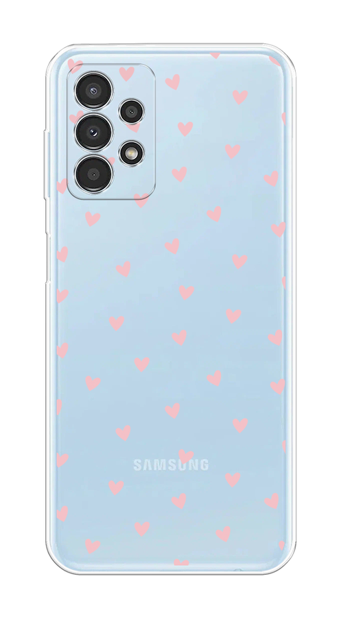 

Чехол на Samsung Galaxy A13 4G "Розовые сердечки паттерн", Розовый;прозрачный, 2104850-1