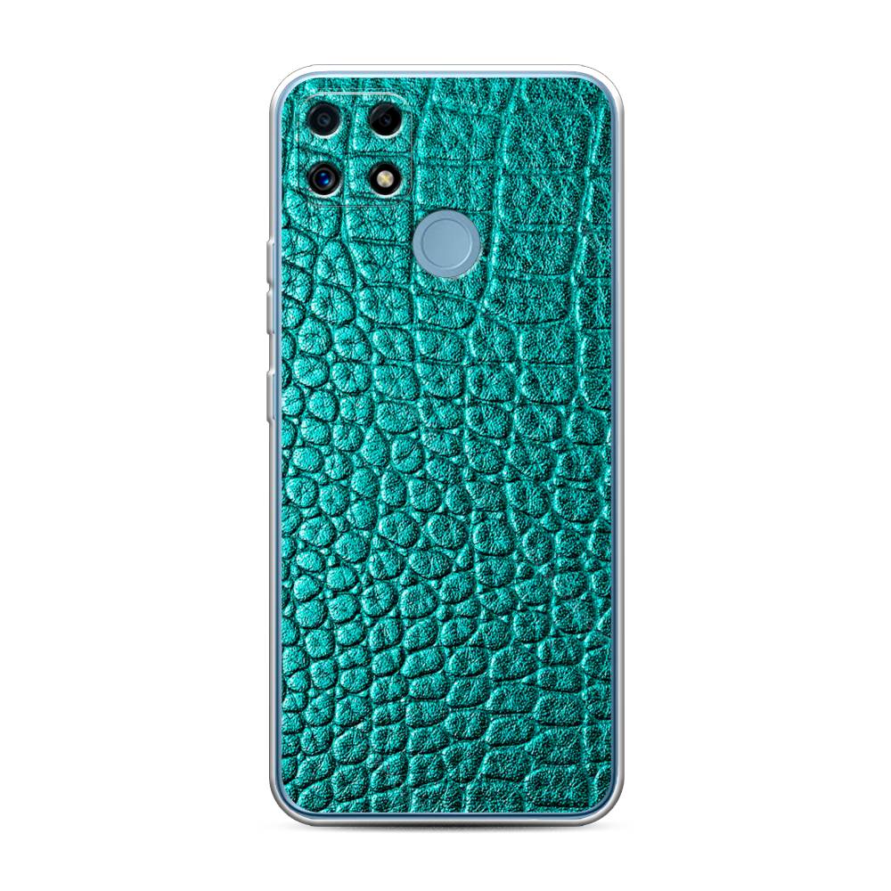 

Силиконовый чехол "Бирюзовая змея" на Realme C25, 256950-3