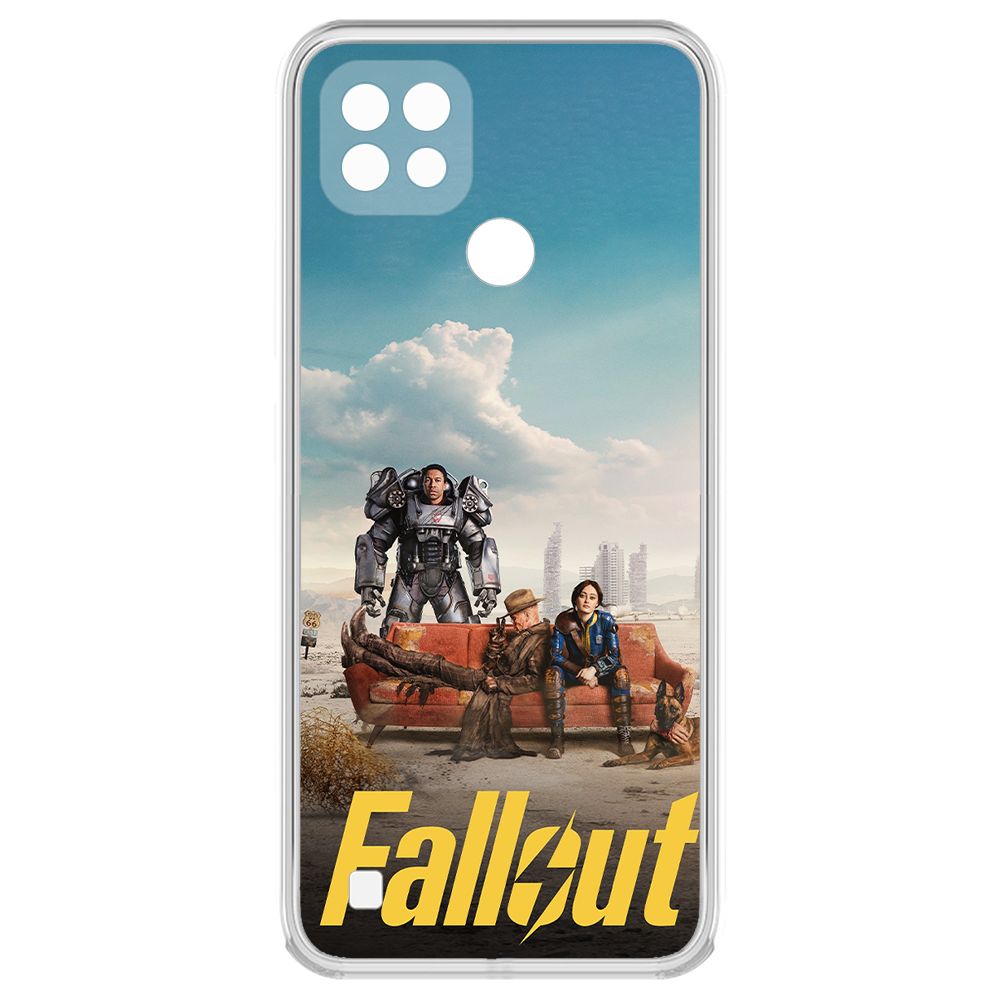 

Чехол-накладка Krutoff Clear Case Фоллаут (Fallout) - Постер для Realme C21, Прозрачный