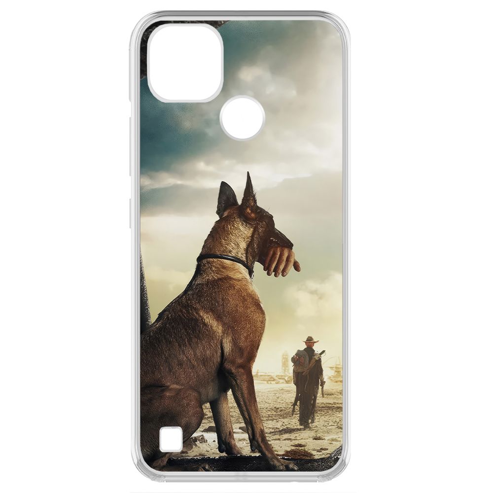 

Чехол-накладка Krutoff Clear Case Фоллаут (Fallout) - Псина для Realme C21Y, Прозрачный