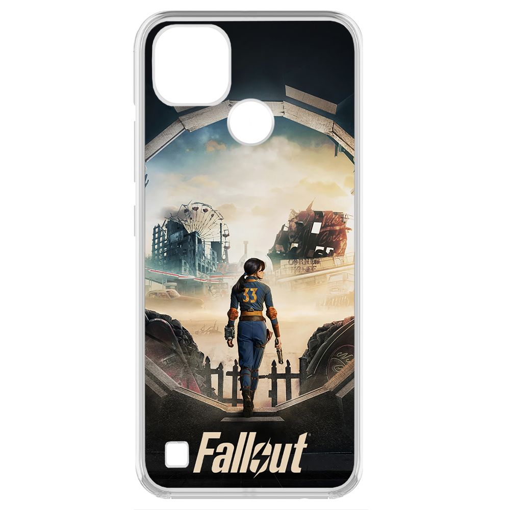 

Чехол-накладка Krutoff Clear Case Фоллаут (Fallout) - Убежище 33 для Realme C21Y, Прозрачный